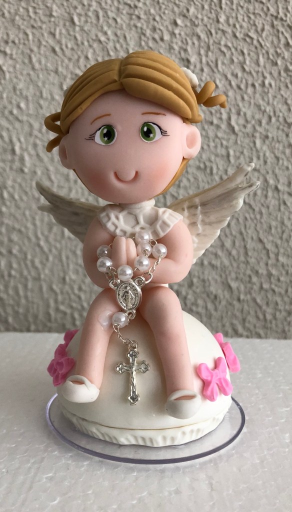 ANJO BATIZADO ROSA